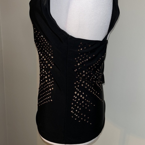 Nicole Miller Rhinestone Embellished Tankini Top Size 8 - Picture 7 of 8